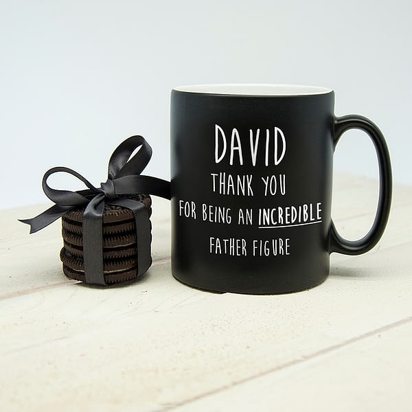 Incredible Father Figure Black Matte Mug