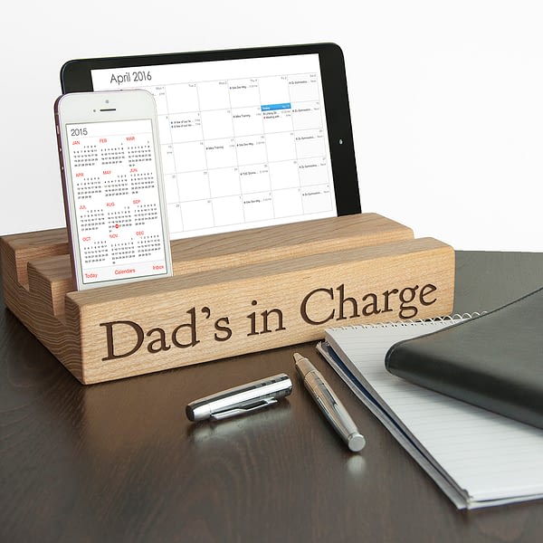 Personalised Double Office Desk Tablet Holder