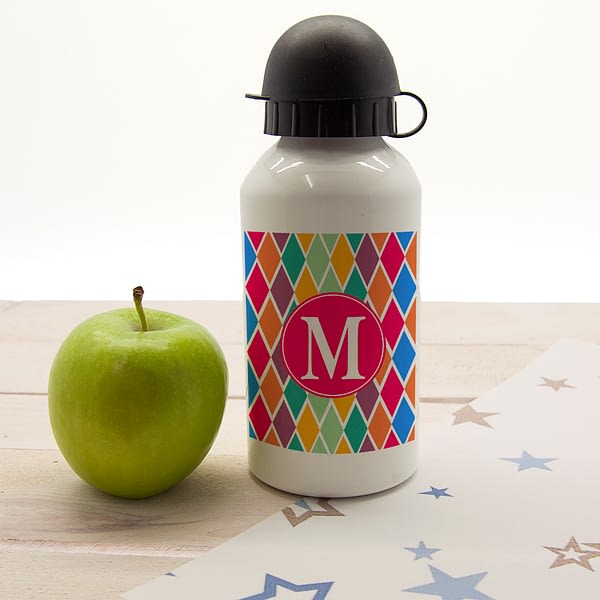 Girls Stain Glass Window Personalised Water Bottle