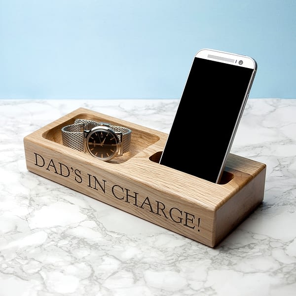 Personalised Oak Technology Stand