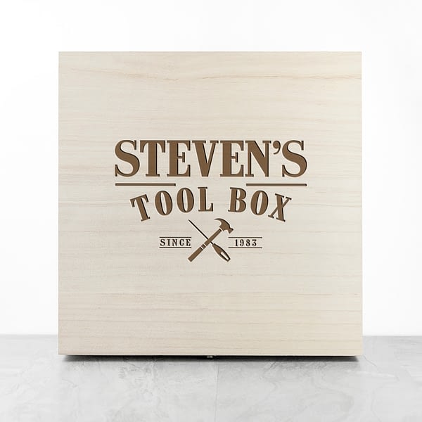 Personalised Wooden Tool Box