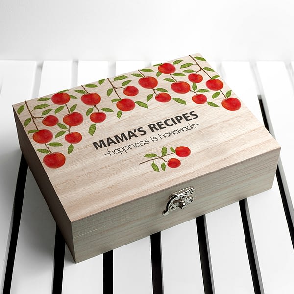 Personalised Orchard Recipe Box