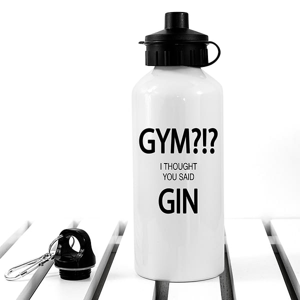 Gym!? I Thought You Said Gin Personalised Water Bottle