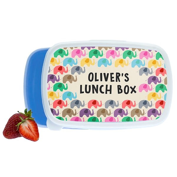 Patchwork Elephants Lunch Box