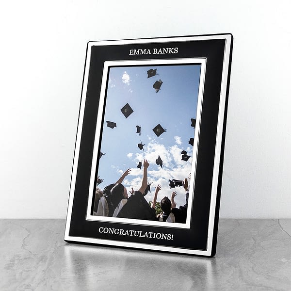 Personalised Silver Plated Graduation Frame