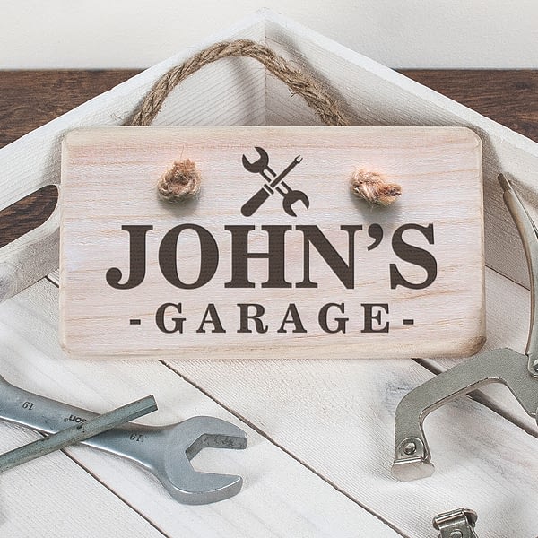 Personalised Wooden Garage Sign