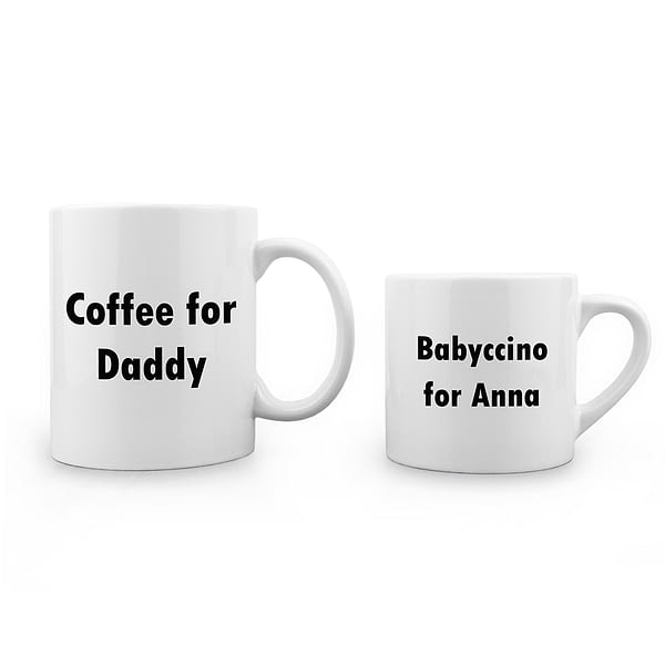 Personalised Daddy & Me Tea Time Mugs