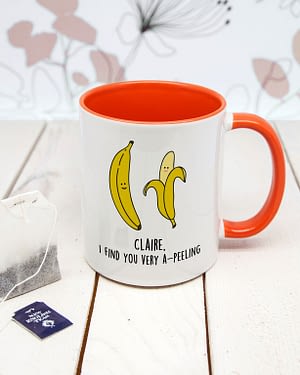 Personalised I Find You Very A-peeling" Mug"