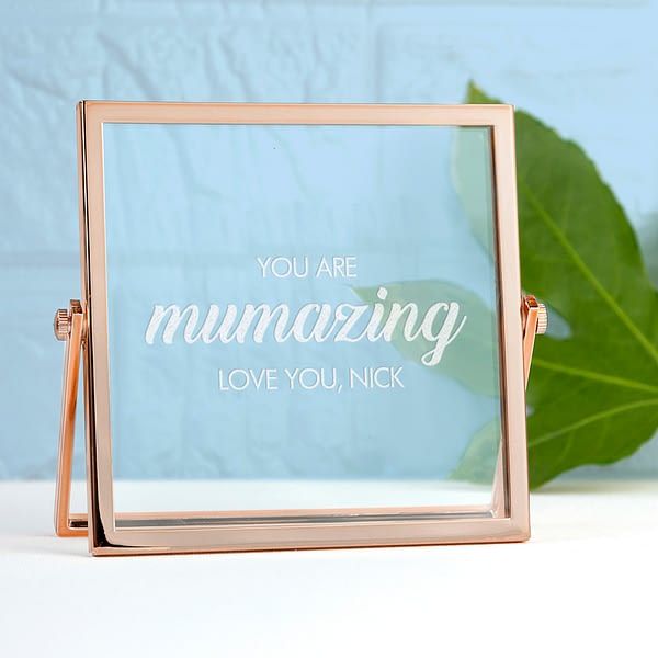 Engraved Mumazing Rose Gold Frame