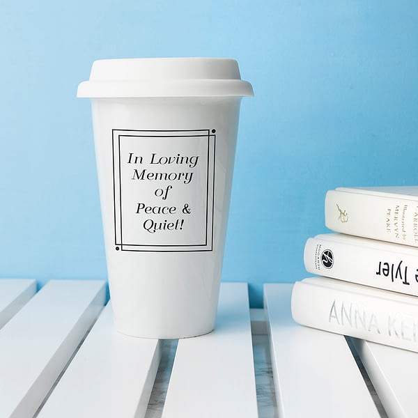 Personalised Loving Memory Ceramic Travel Mug