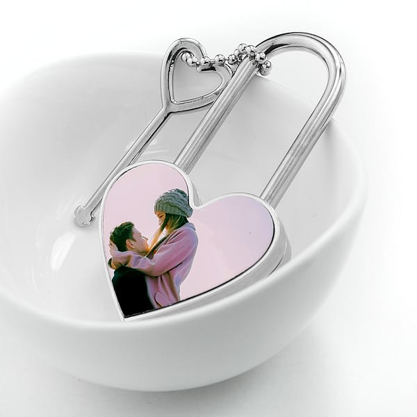 Personalised Favourite Memory Heart Padlock