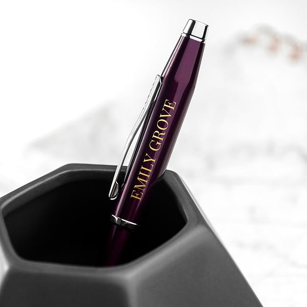 Personalised Cross Century II Pen in Plum