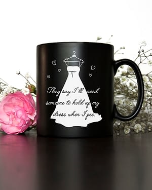 Personalised Help Me Bridesmaid Mug