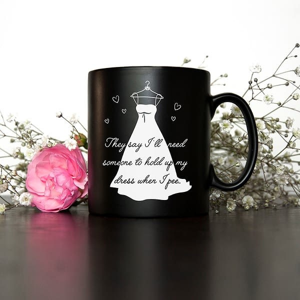 Personalised Help Me Bridesmaid Mug