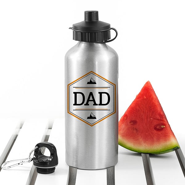 Personalised Iconic Pursuits Silver Water Bottle