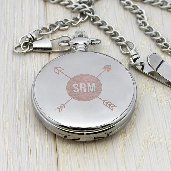 Personalised Groomsman Monogramed Pocket Watch