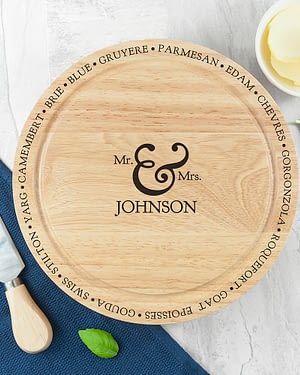 Connoisseur Mr and Mrs Cheese Board Set