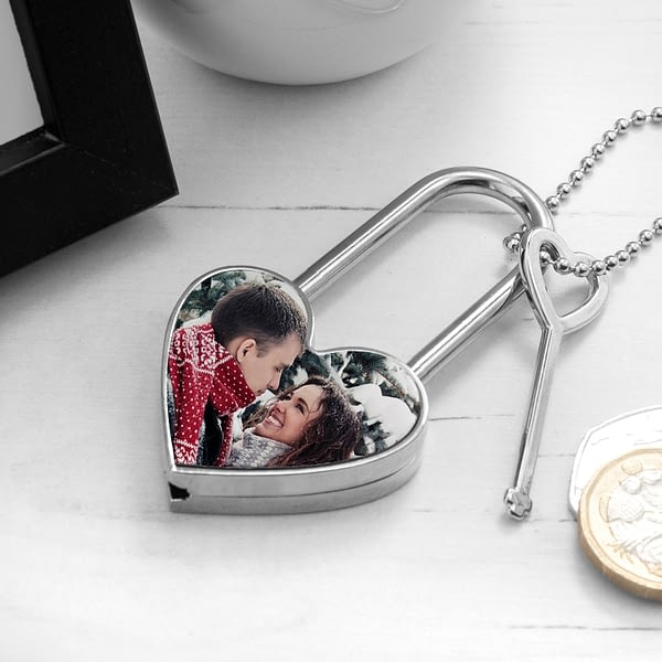 Personalised Favourite Memory Heart Padlock