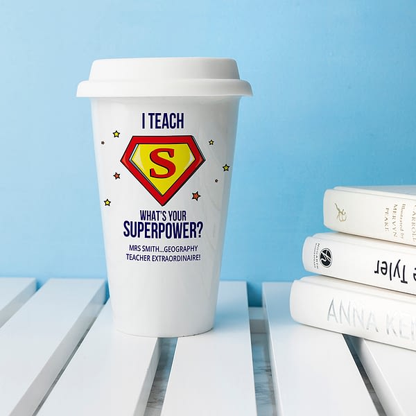 Personalised Super Teacher Travel Mug