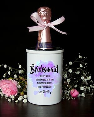 Personalised Bridesmaid Miniature Champagne Bucket