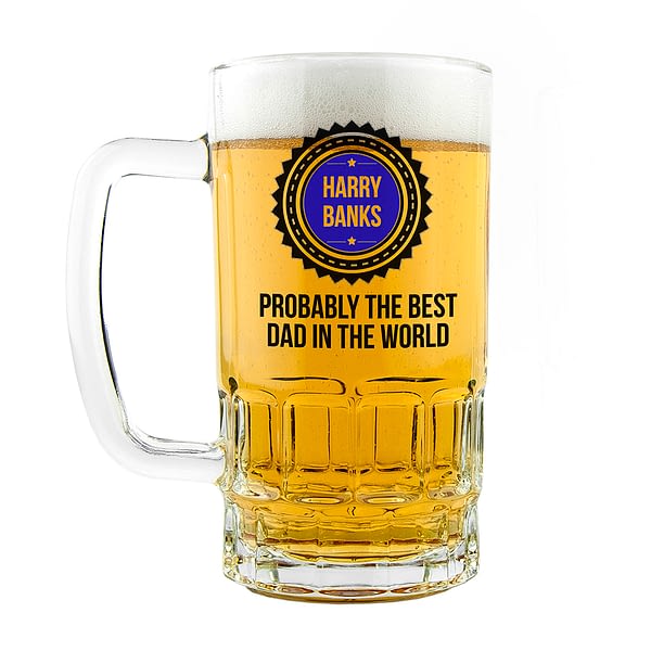 Personalised Probably The Best Beer Glass Tankard