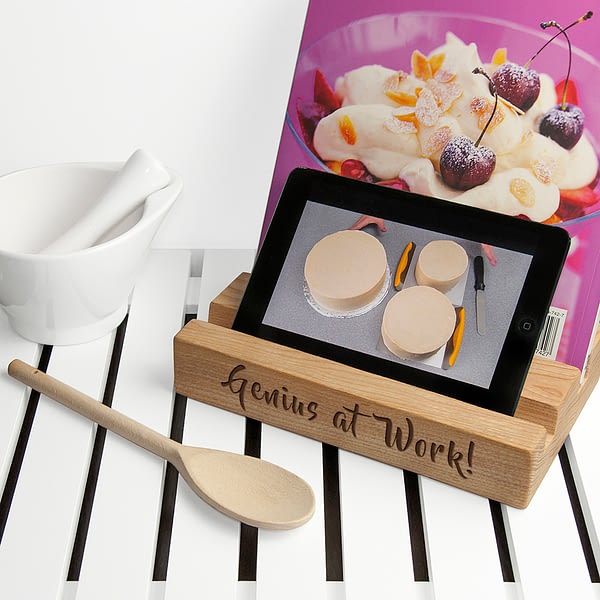 Personalised Double Kitchen Recipe Book or Tablet Holder