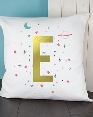 Personalised Space Girl Cushion Cover