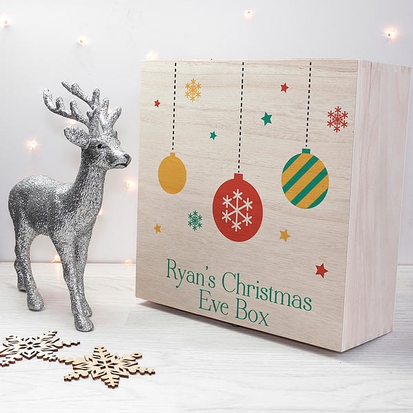 Personalised Bauble Christmas Eve Box