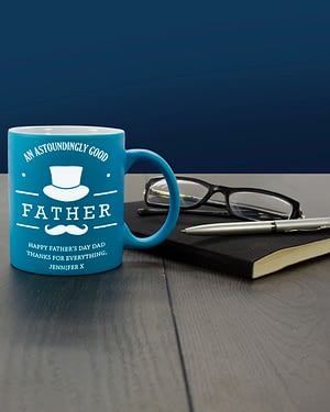 Astoundingly Good Father Personalised Matte Coloured Mug