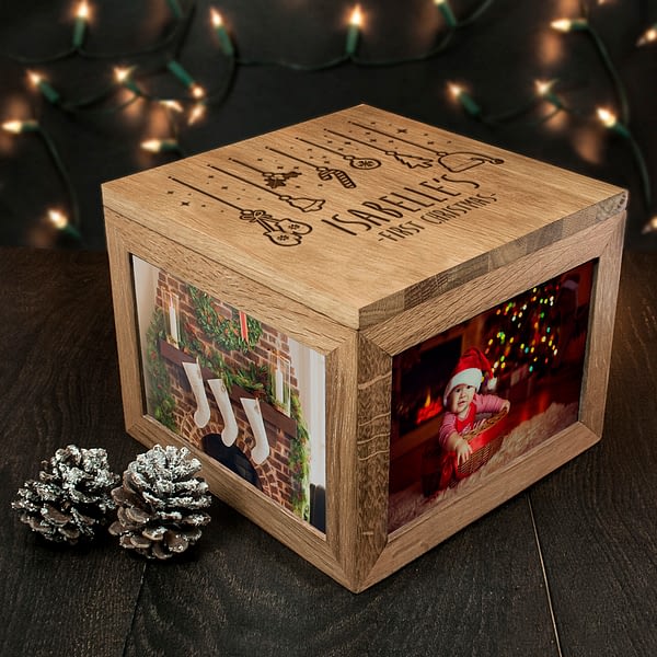 Personalised Baby's First Christmas Memory Box