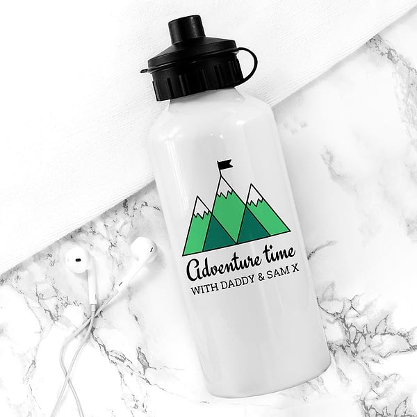 Personalised Adventure Time White Water Bottle