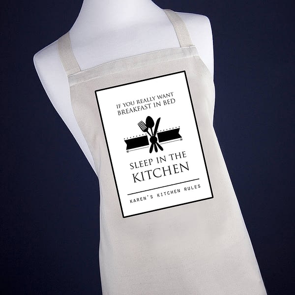 Personalised Breakfast in Bed Apron