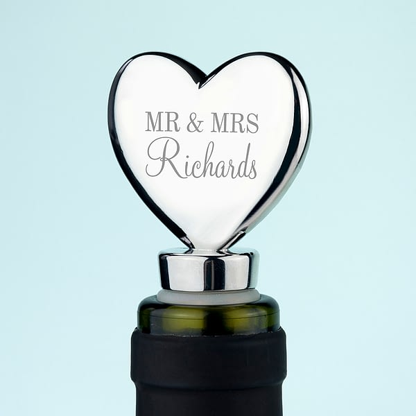 Personalised Heart Bottle Stopper