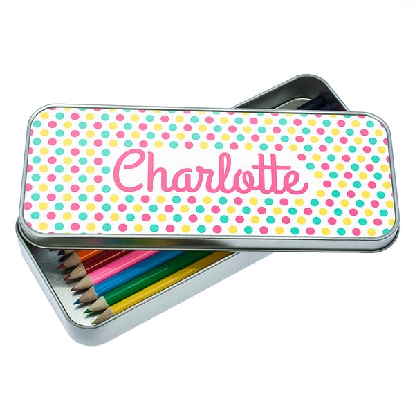 Pop Art Dotty Designed Pencil Case