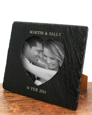 Heart Slate Photoframe