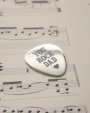 Personalised You Rock Dad Plectrum