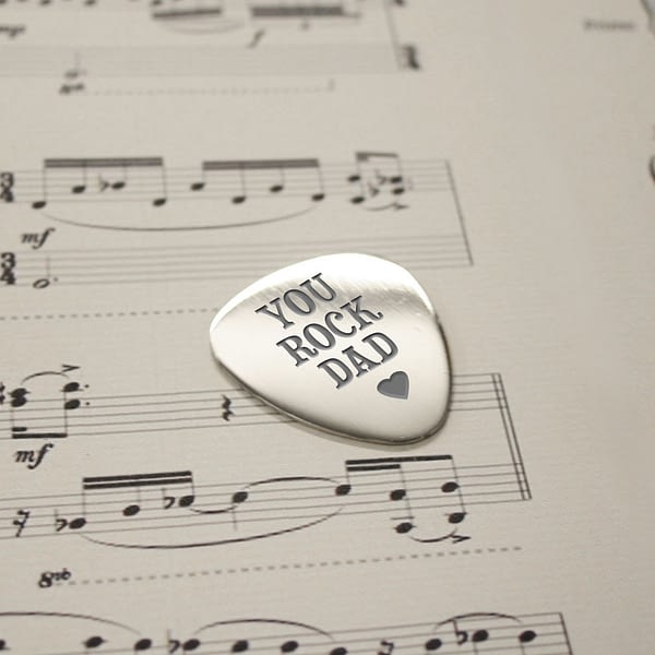 Personalised You Rock Dad Plectrum