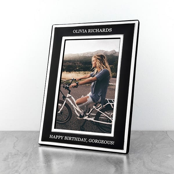 Personalised Silver Plated Birthday Frame