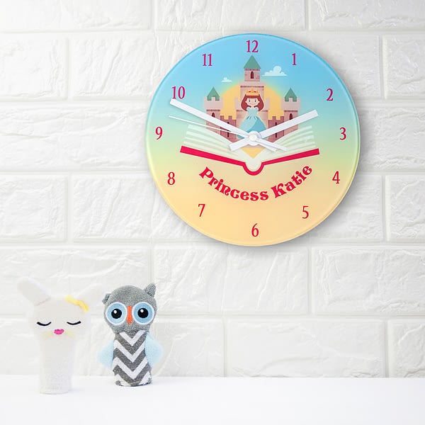 Storybook Princess Personalised Wall Clock