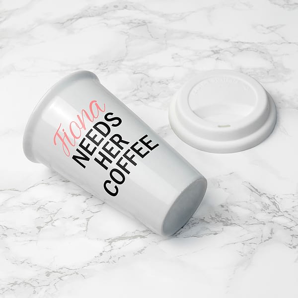 Personalised Mama's Got Needs Travel Mug