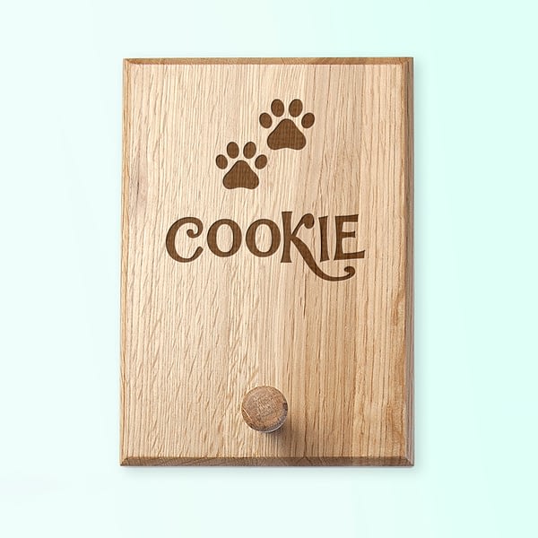 Personalised Paw Print Peg Hook