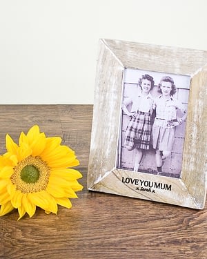 Single Rustic Photo Frame Wide Edge