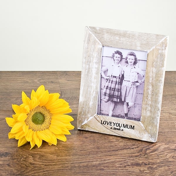 Single Rustic Photo Frame Wide Edge