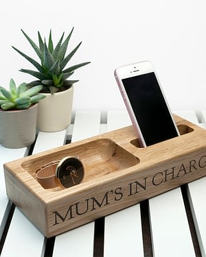 Personalised Oak Technology Stand