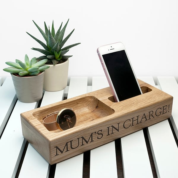 Personalised Oak Technology Stand