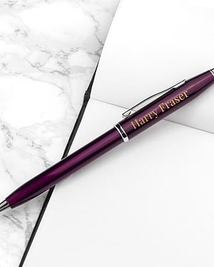 Personalised Cross Century II Pen in Plum