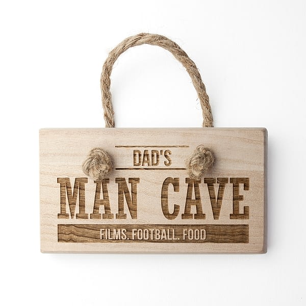 Personalised MAN CAVE Wooden Sign