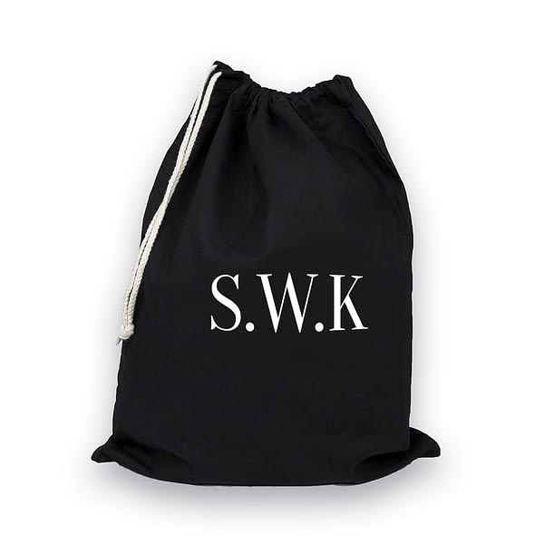 Personalised Black Boot Bag