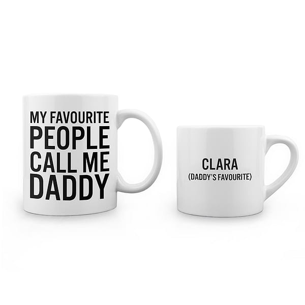 Personalised Daddy & Me Favourite People Mugs