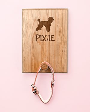 Personalised Dog Silhouette Peg Hook